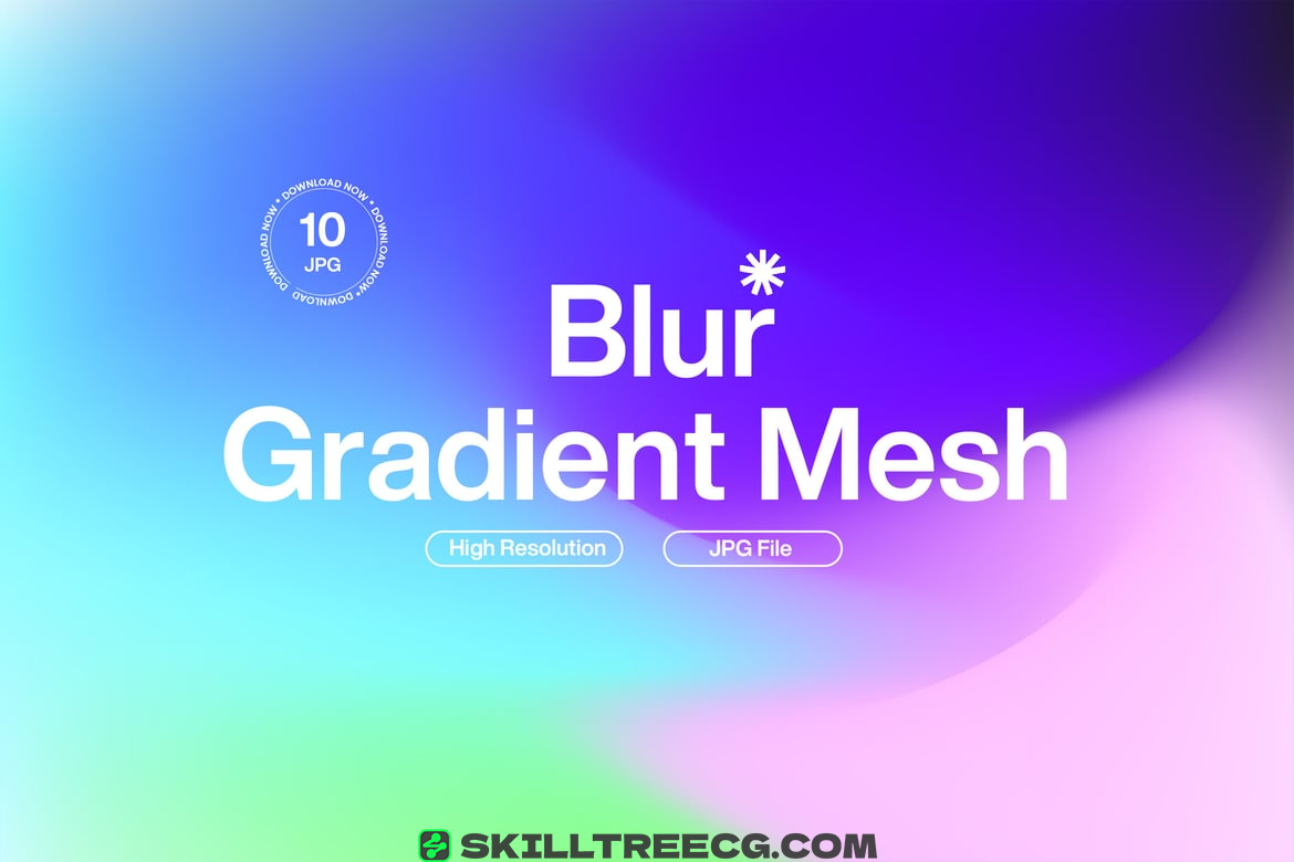 Colorful Fluid Abstract Gradient Background（488948）-技能树